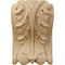 Ekena Millwork 3 1/2"W x 2"D x 4 1/2"H Small Acanthus Block w/ Backplate Wood Corbel, Cherry CORW04X02X05ABCH - alternate 3
